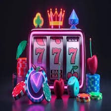 Antarmuka Calaca Bingo bergaya sci-fi